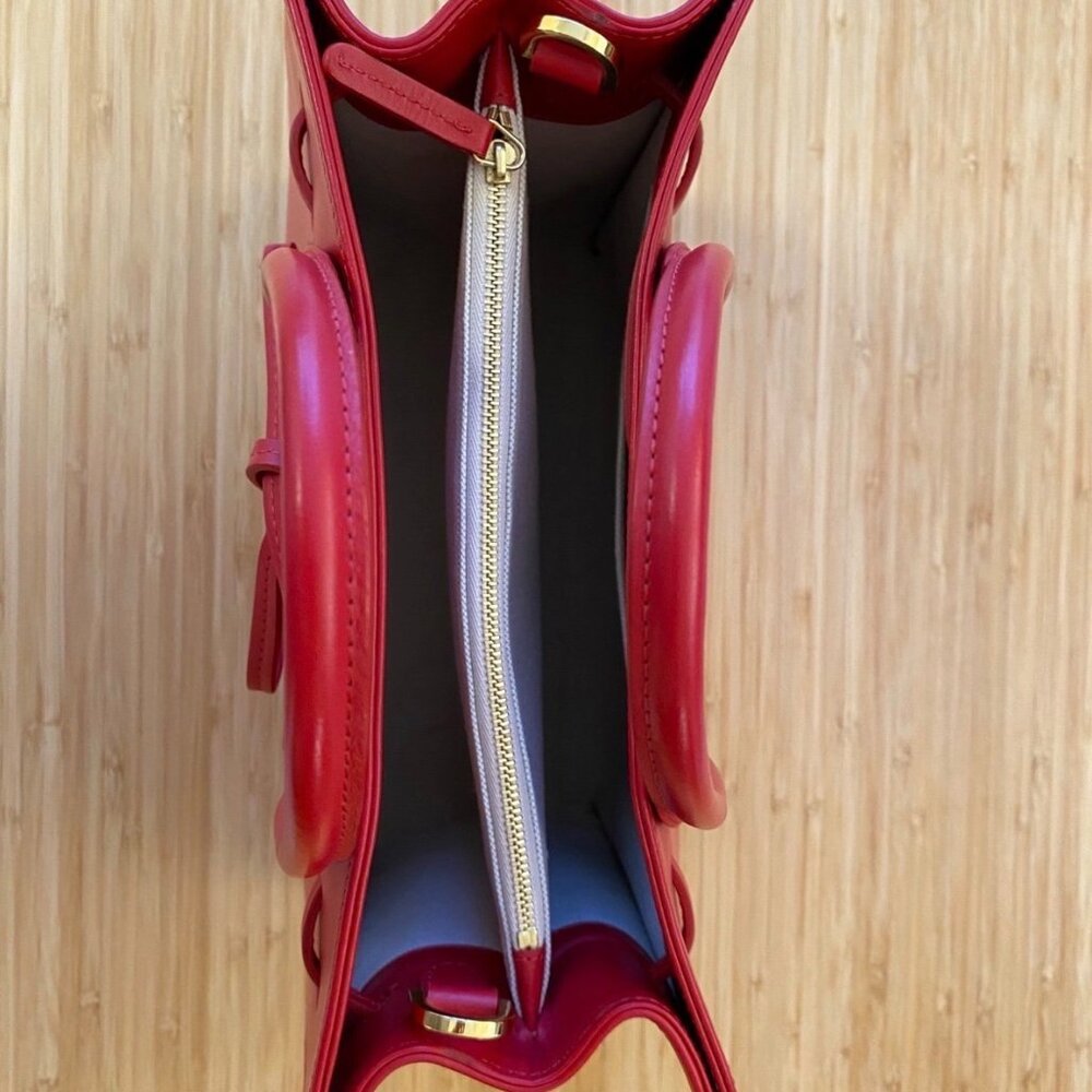 Mansur Gavriel Mini Sun Bag in Flamma Red - Picture 5 of 5